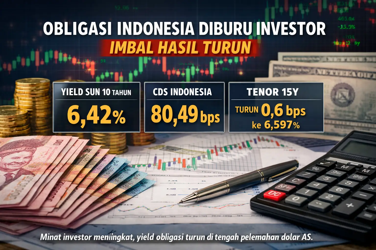 Obligasi Negara Indonesia Diburu Investor, Imbal Hasil Turun